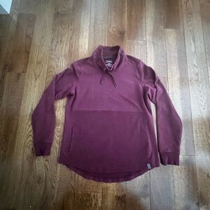 LL Bean Cozy Mixed Knit Pullover  Sweater Cowl Neck Women’s Large